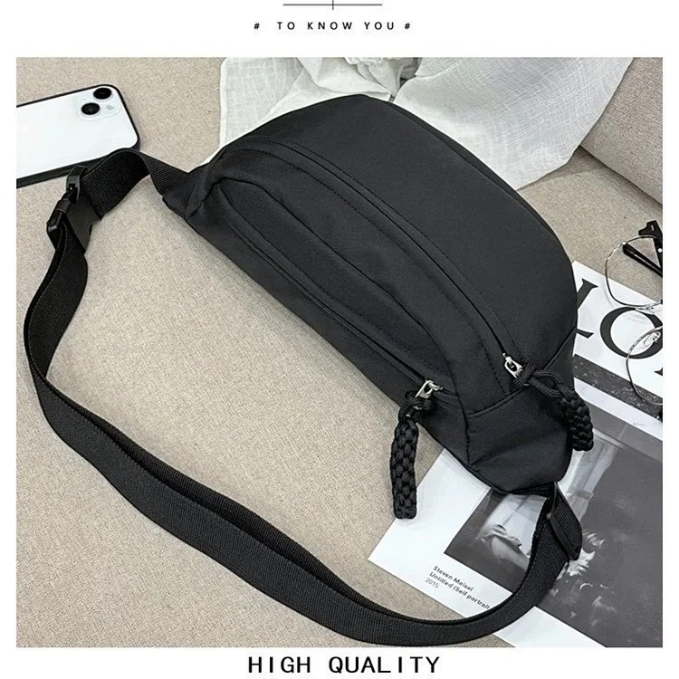 Sports crossbody cycling chest bag for women 2025 new waist bag women's trendy niche shoulder bag men's trendy brand small shoulder bag