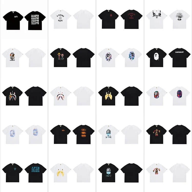 Fashionable pure cotton handsome couple trendy T-shirt Japanese round neck casual summer loose Korean short-sleeved trendy brand