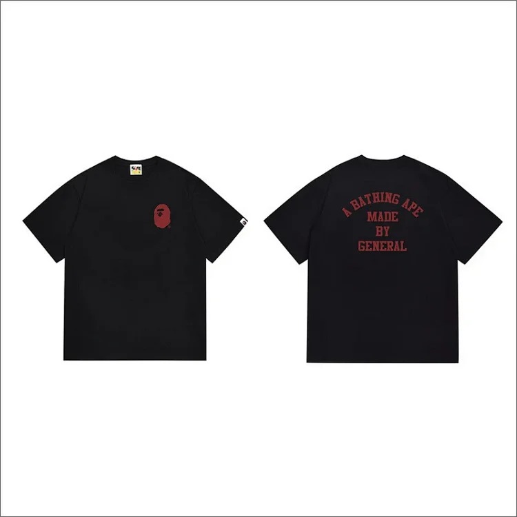 Fashionable pure cotton handsome couple trendy T-shirt Japanese round neck casual summer loose Korean short-sleeved trendy brand image 6