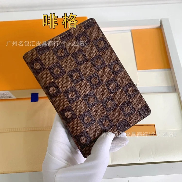 Foreign trade high-quality card holder, document cover, passport book protective cover, multi-card slot wallet, unisex 60181