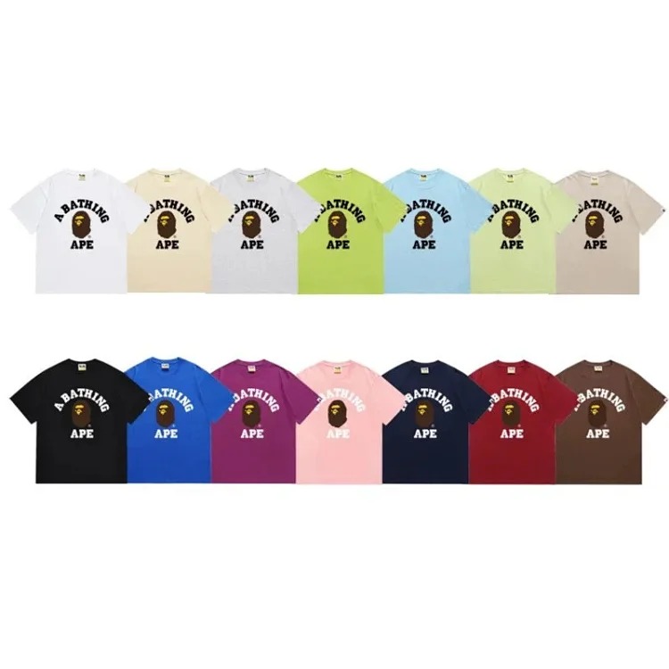 Couple clothing for men and women, large size loose pullover short-sleeved T-shirt for teenagers