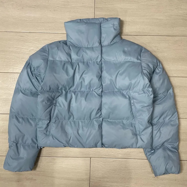 Jordan SJ2 solid color stand collar zipper short down jacket image 3