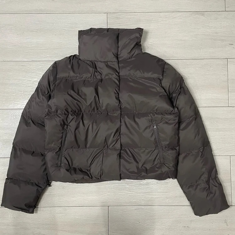 Jordan SJ2 solid color stand collar zipper short down jacket image 4