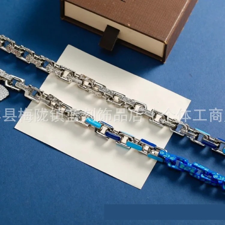 Home bamboo bracelet versatile Cuban chain hip-hop high version bamboo bracelet European and American niche manufacturers direct sales wholesale