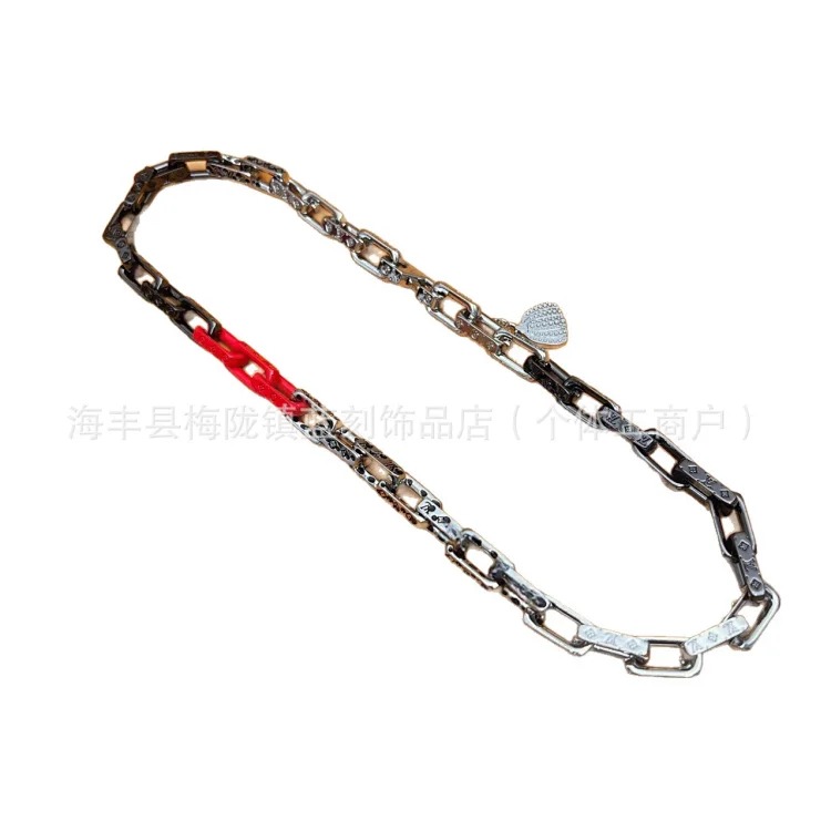 Home bamboo bracelet versatile Cuban chain hip-hop high version bamboo bracelet European and American niche manufacturers direct sales wholesale