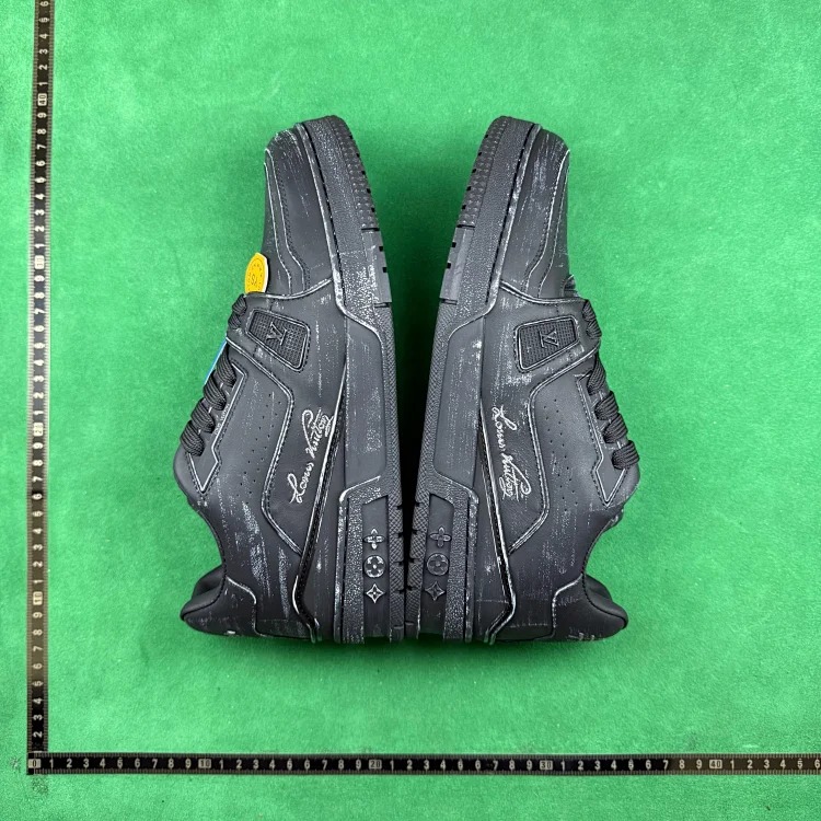 (Customized models are shipped in 3-7 days) TT 2 leather round toe lace-up low-top sneakers image 4
