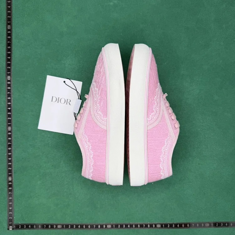 Embroidered printed lace embellished low-top canvas shoes TT4