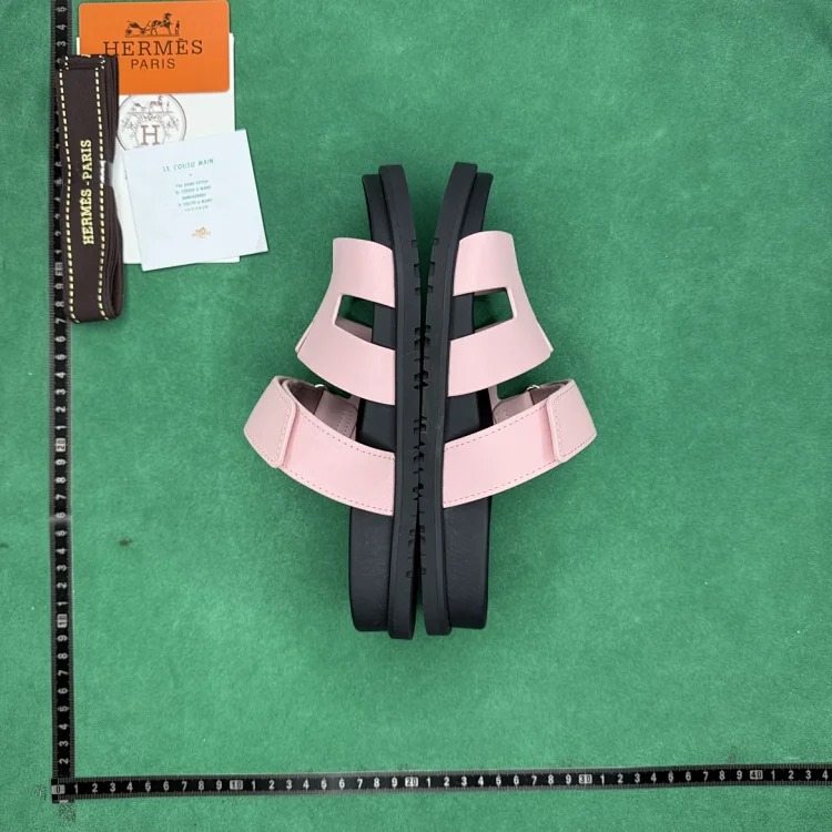 (Customized models are shipped in 3-7 days) TT 0 calfskin round toe open toe slippers