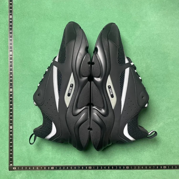 QG8 B22 Leather Textile Shock Absorbing Anti-Slip Wear Resistant Life Casual Shoes Men's Black