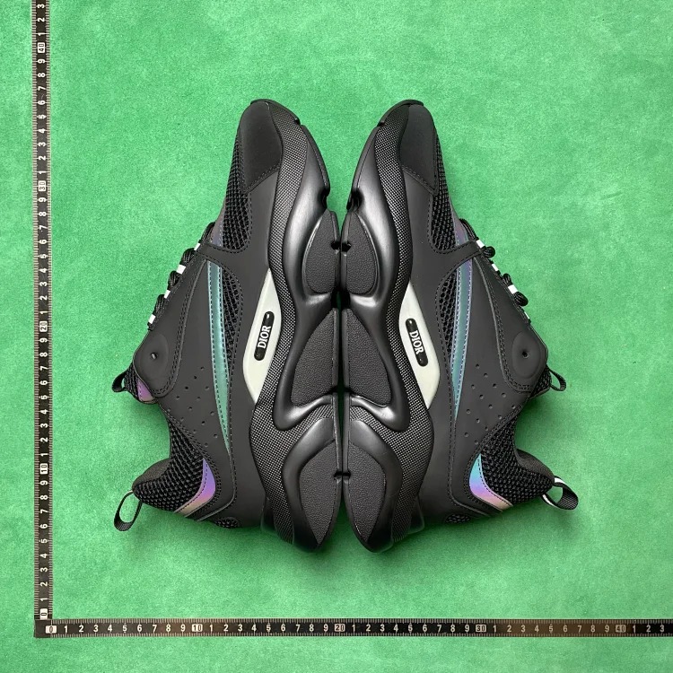 QG8 B22 Leather Textile Shock Absorbing Anti-Slip Wear Resistant Life Casual Shoes Men's Black image 5