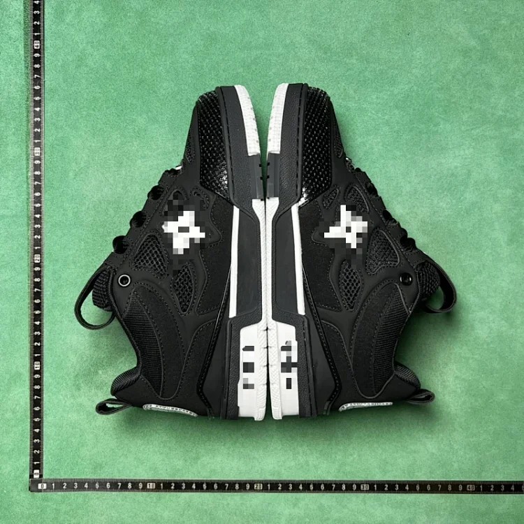 Leather lace-up low-top fashion sneakers P7B