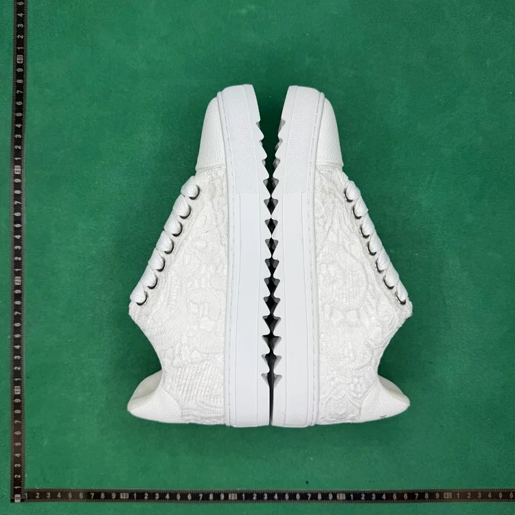 Leather lace-up low-top fashion sneakers T9T image 4