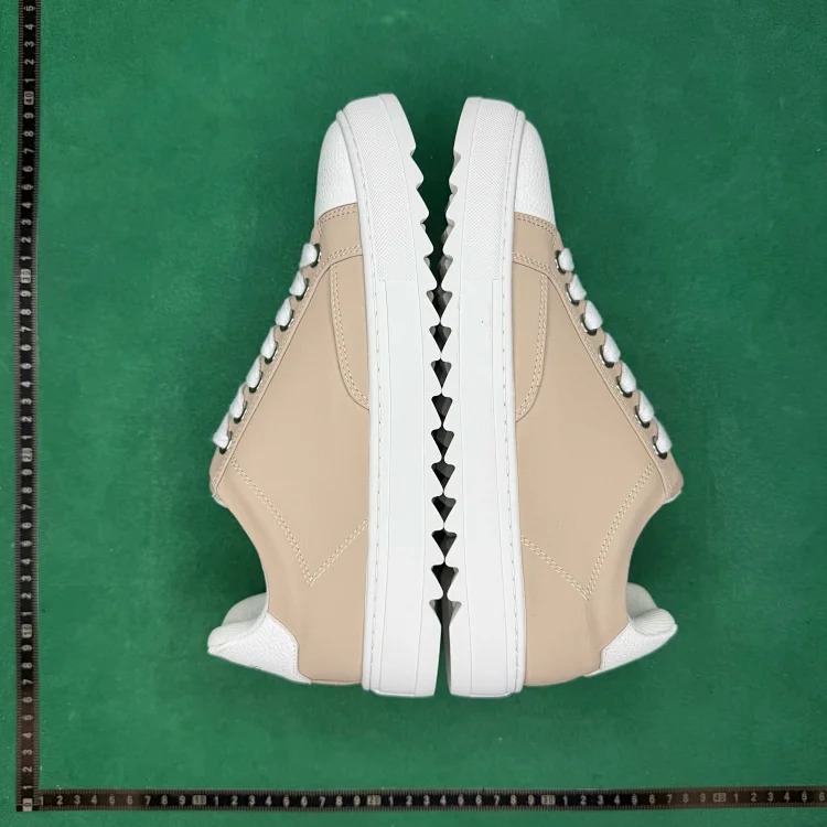 Leather lace-up low-top fashion sneakers T9T image 6