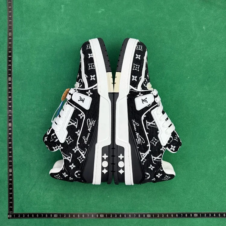 (Customized models are shipped in 3-7 days) TT 3 cow leather flat lace-up low-cut sneakers