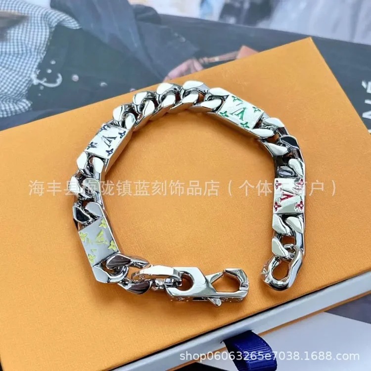 New Cuban chain bamboo chain sweater chain men's necklace hip-hop style contrasting color personality trend factory direct sales