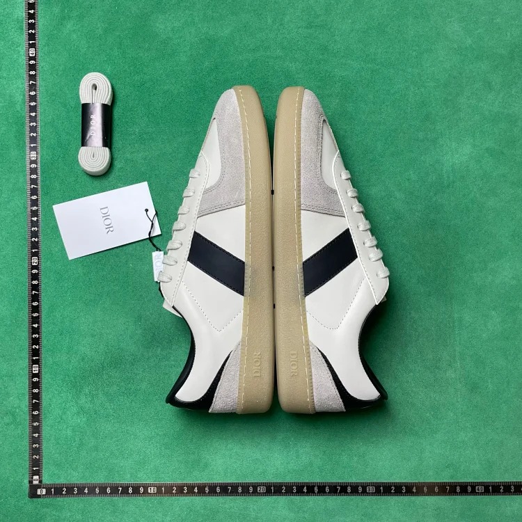 TD8 cow leather round toe lace-up low-top sneakers image 4