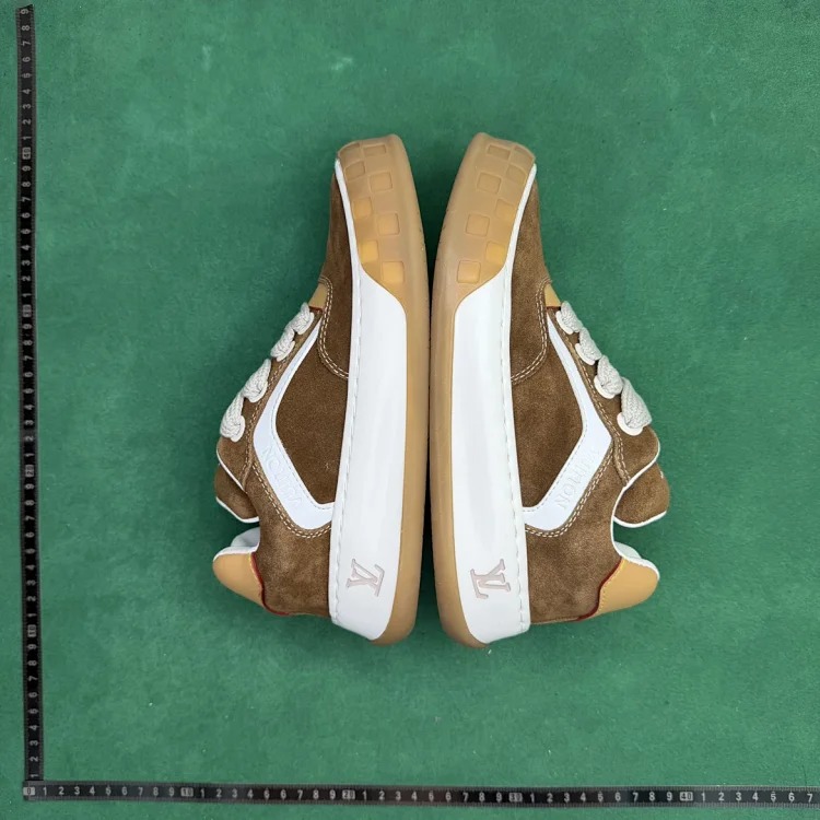 (Customized models are shipped in 3-7 days) TT 0 suede cow leather round toe lace-up low-top sneakers