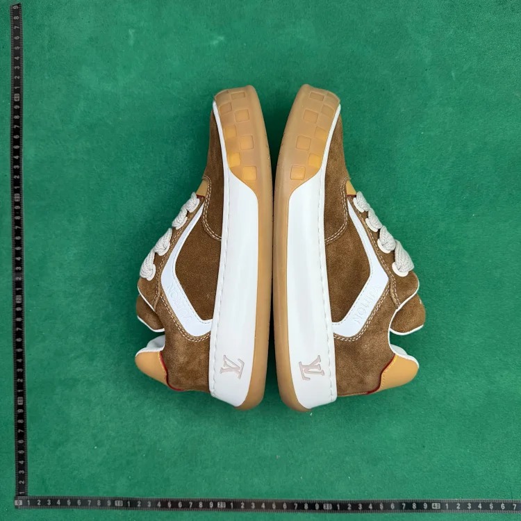 (Customized models are shipped in 3-7 days) TT 0 suede cow leather round toe lace-up low-top sneakers image 2