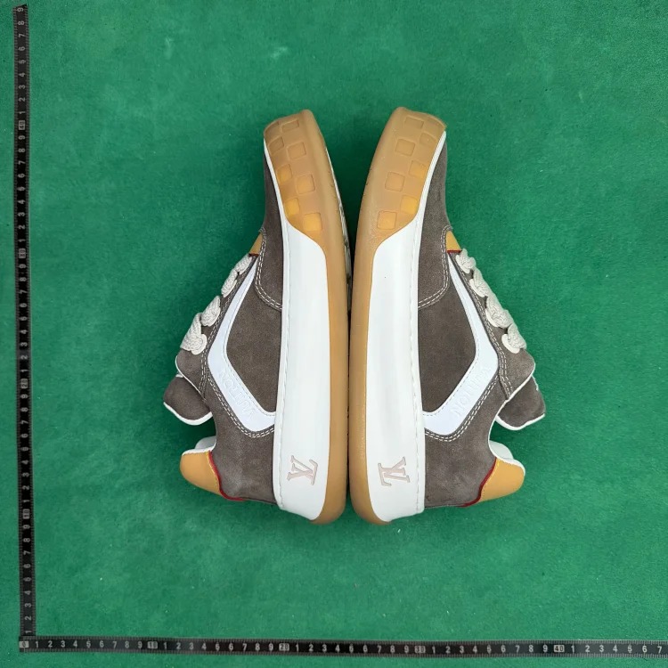 (Customized models are shipped in 3-7 days) TT 0 suede cow leather round toe lace-up low-top sneakers image 3
