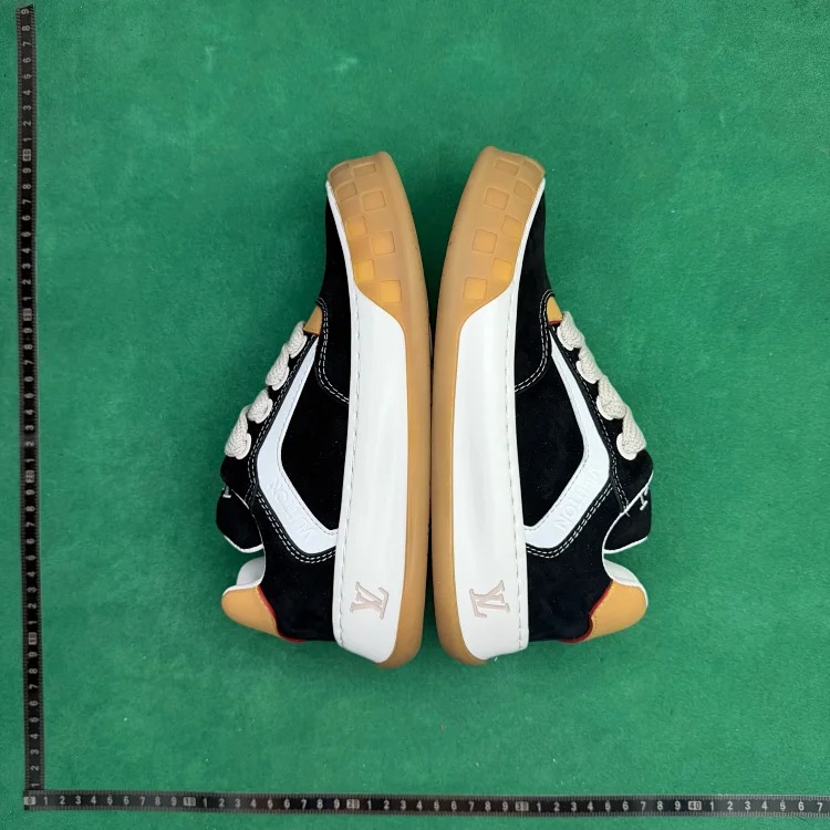 (Customized models are shipped in 3-7 days) TT 0 suede cow leather round toe lace-up low-top sneakers image 4