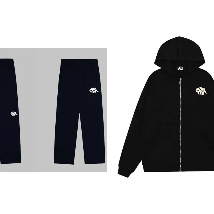 DX209 Embroidered loose autumn and winter sports suit for men and women for couples-SRKA