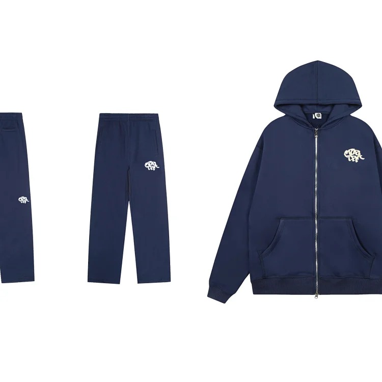DX209 Embroidered loose autumn and winter sports suit for men and women for couples-SRKA