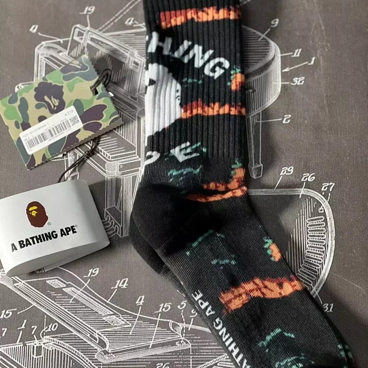 BAPE 2022 Tie Dye Towel Socks