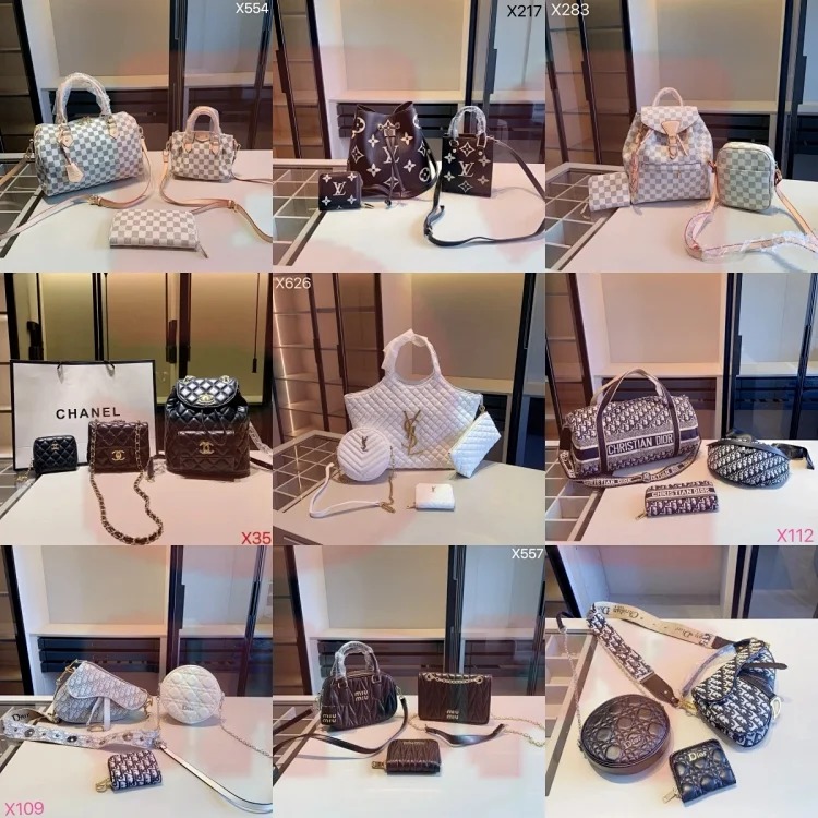 Light luxury fashion three-piece bag set-005