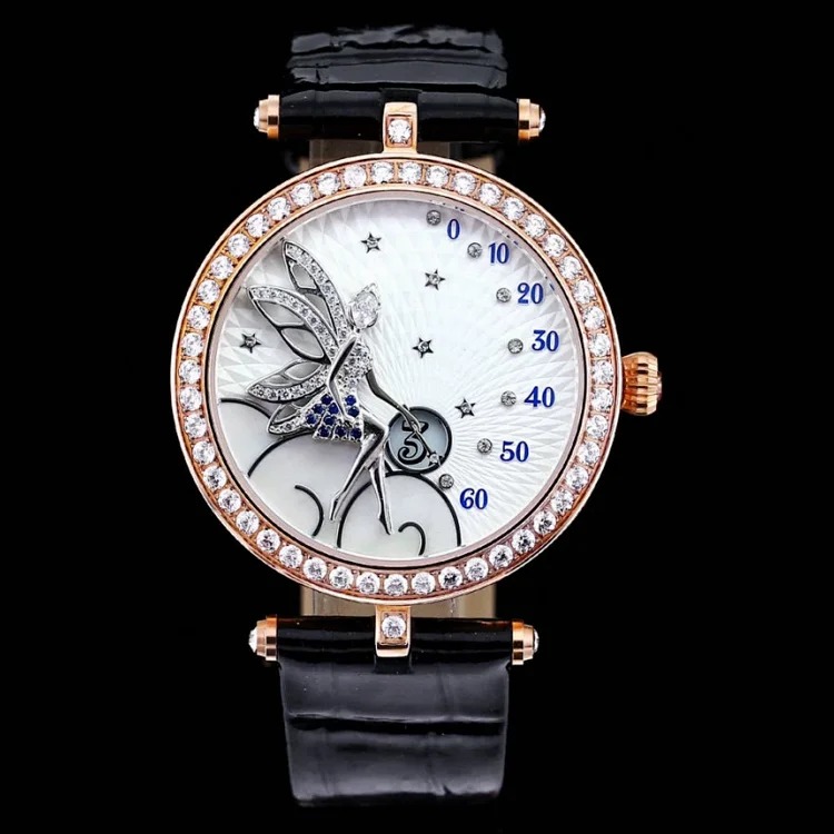 Albemarle’s new Lady Féerie watch represents the fairy and ballet dancer that symbolizes joy and hope. The classic female image is elegant and reminiscent of the charming fantasy world of th