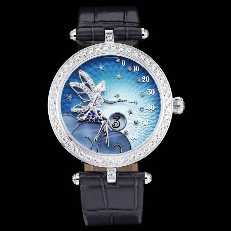 Albemarle’s new Lady Féerie watch represents the fairy and ballet dancer that symbolizes joy and hope. The classic female image is elegant and reminiscent of the charming fantasy world of th