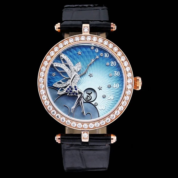 Albemarle’s new Lady Féerie watch represents the fairy and ballet dancer that symbolizes joy and hope. The classic female image is elegant and reminiscent of the charming fantasy world of th