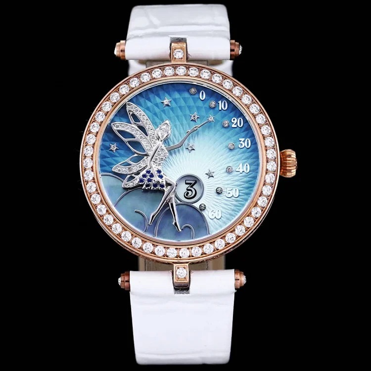 Albemarle’s new Lady Féerie watch represents the fairy and ballet dancer that symbolizes joy and hope. The classic female image is elegant and reminiscent of the charming fantasy world of th