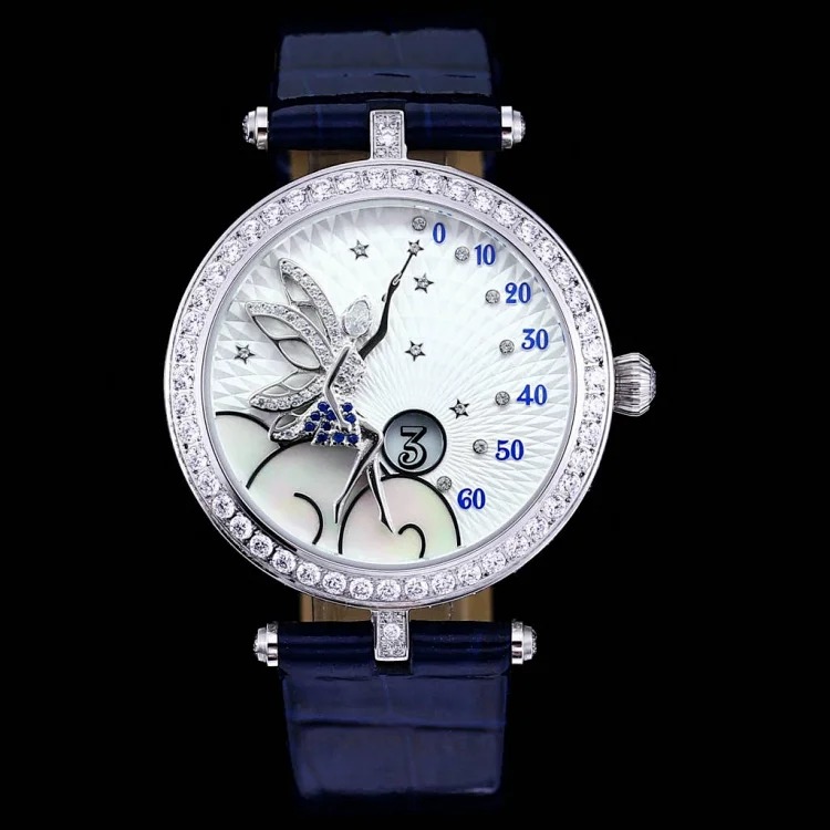 Albemarle’s new Lady Féerie watch represents the fairy and ballet dancer that symbolizes joy and hope. The classic female image is elegant and reminiscent of the charming fantasy world of th