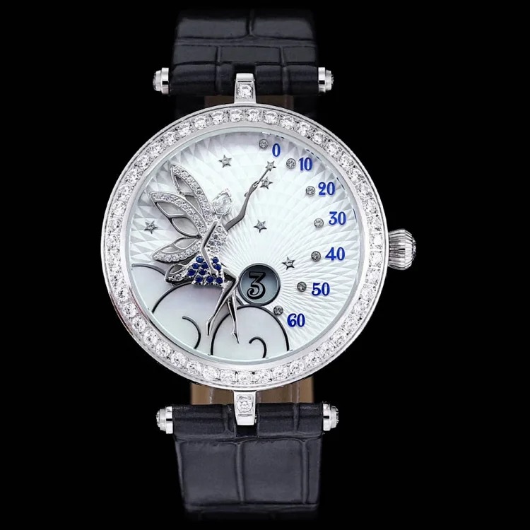Albemarle’s new Lady Féerie watch represents the fairy and ballet dancer that symbolizes joy and hope. The classic female image is elegant and reminiscent of the charming fantasy world of th