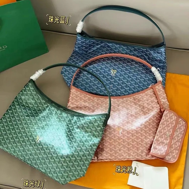 Dogtooth Godeya hobo pearlescent material one-shoulder and underarm shopping bag cotton and linen Y-print ins Xiaohongshu image 3