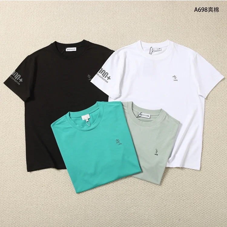 Kaijia sun embroidery men's short-sleeved T-shirt trendy brand sports loose large size half-sleeved men's T-shirt outdoor 698