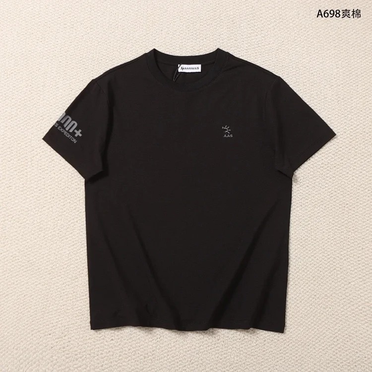 Kaijia sun embroidery men's short-sleeved T-shirt trendy brand sports loose large size half-sleeved men's T-shirt outdoor 698