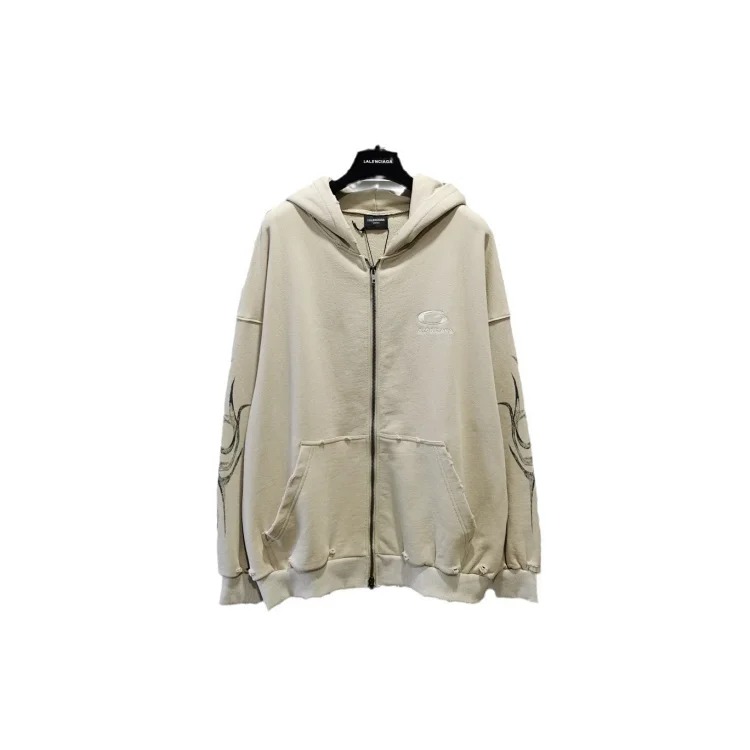 Apricot zipper sweatshirt suit image 6