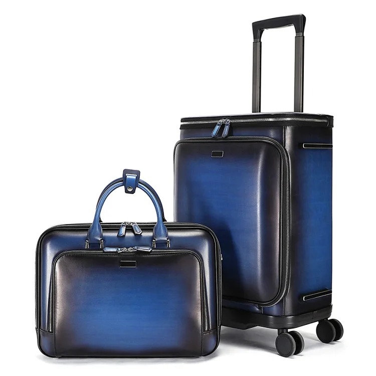 Retro luxury high-end briefcase suitcase 20-inch boarding case travel trolley suit luggage set
