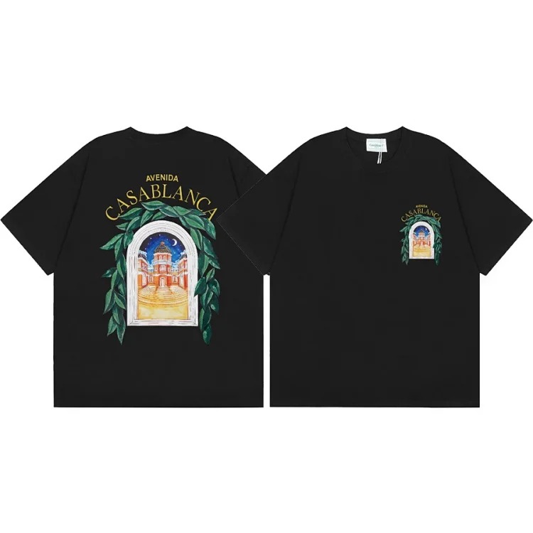 Factory self- tropical wind printed short sleeve 11