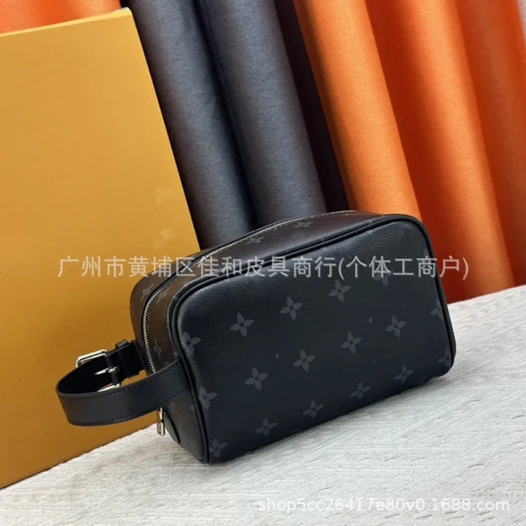 Louis Vuitton Cross-border New Classic Presbyopic Cosmetic Bag Women's Large Capacity Portable Travel Cosmetic Storage Bag Washing Bag