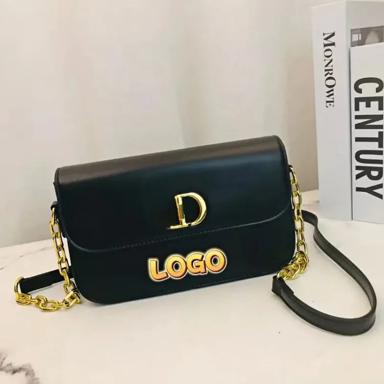 Women's Bags 2024 Fashion Large Capacity Single Shoulder Crossbody Bag Chain Contrast Color Western Style Women's Bag Trendy Bag