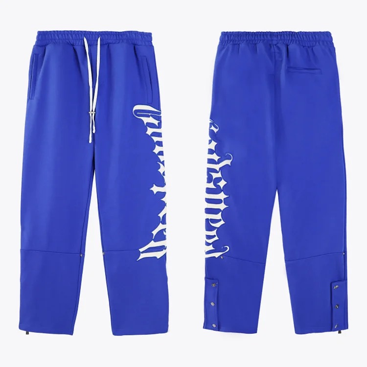 45NA-7 High street hip-hop casual cardigan for men and women hooded letter printed sweatshirt and sweatpants suit image 5