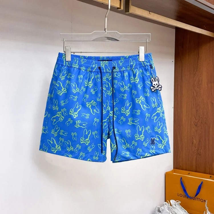 Beach pants Skeleton Rabbit Psycho Bunny flower European and American style surf shorts quick-drying men's home shorts image 4