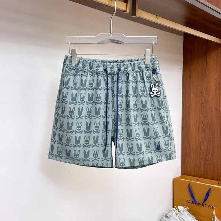 Beach pants Skeleton Rabbit Psycho Bunny flower European and American style surf shorts quick-drying men's home shorts image 6