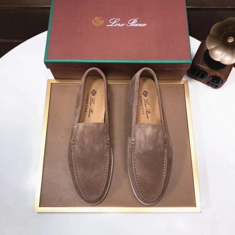 Loro Piana Summer walk loafers are the correct of 1:1 leather, not other inferior low-end products on the market, fully packaged image 2