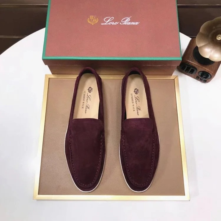 Loro Piana Summer walk loafers are the correct of 1:1 leather, not other inferior low-end products on the market, fully packaged image 3