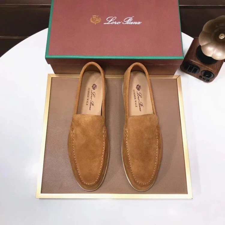 Loro Piana Summer walk loafers are the correct of 1:1 leather, not other inferior low-end products on the market, fully packaged image 4