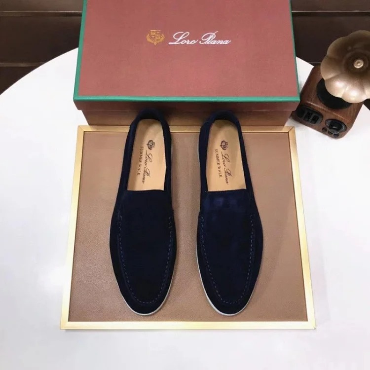 Loro Piana Summer walk loafers are the correct of 1:1 leather, not other inferior low-end products on the market, fully packaged image 5