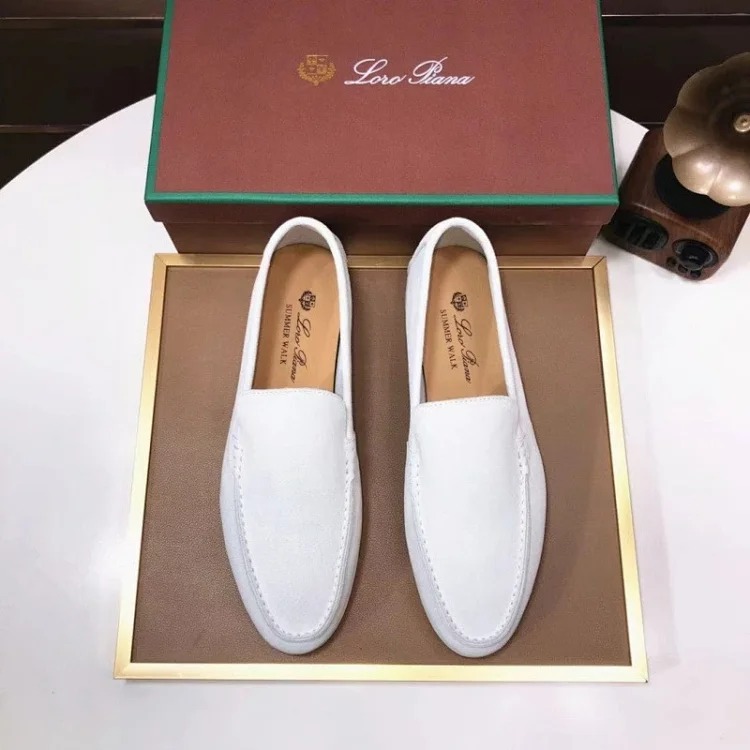 Loro Piana Summer walk loafers are the correct of 1:1 leather, not other inferior low-end products on the market, fully packaged image 6